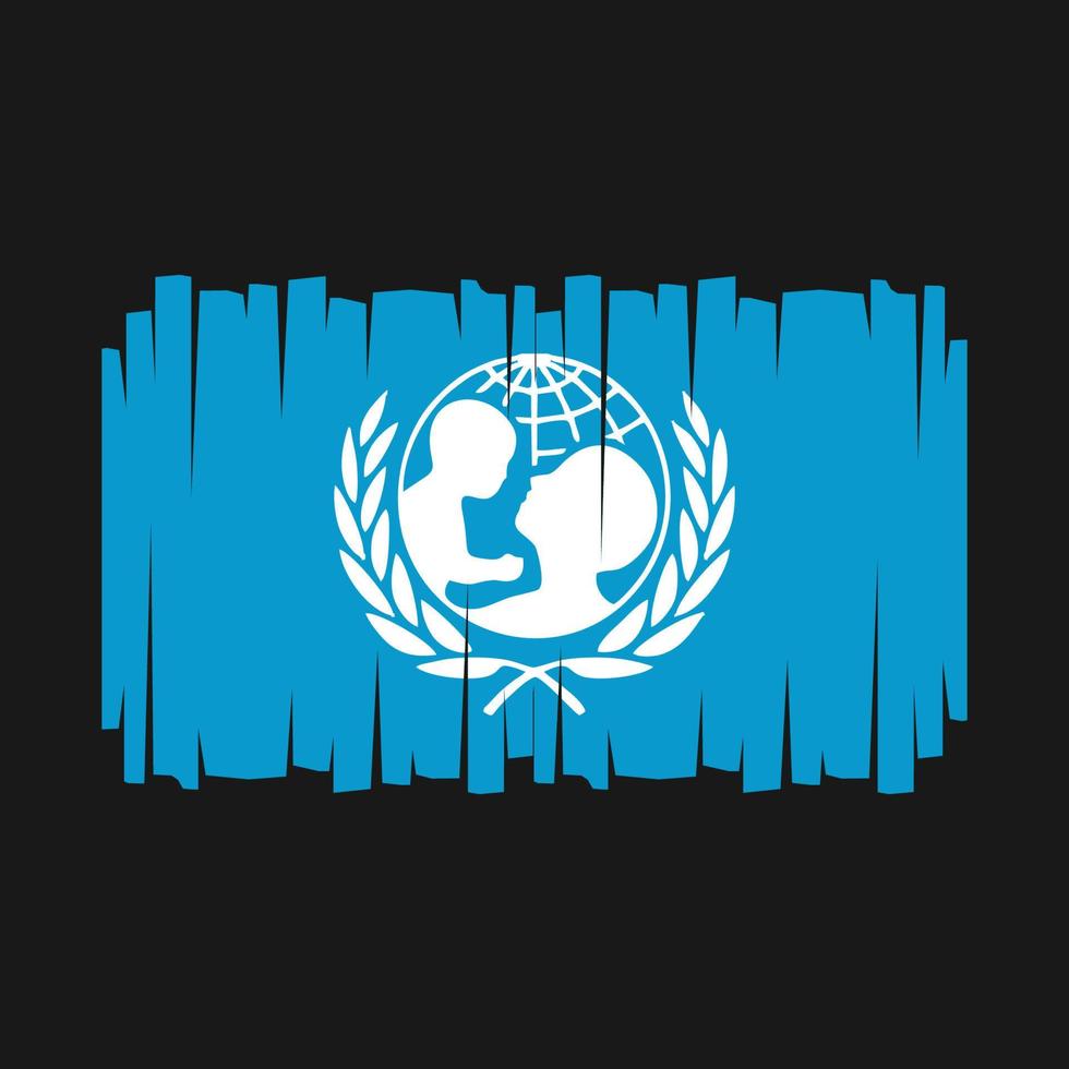 unicef flagga vektor