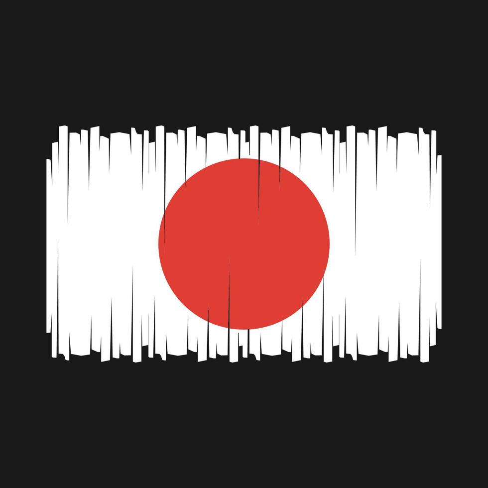 japan flagga vektor