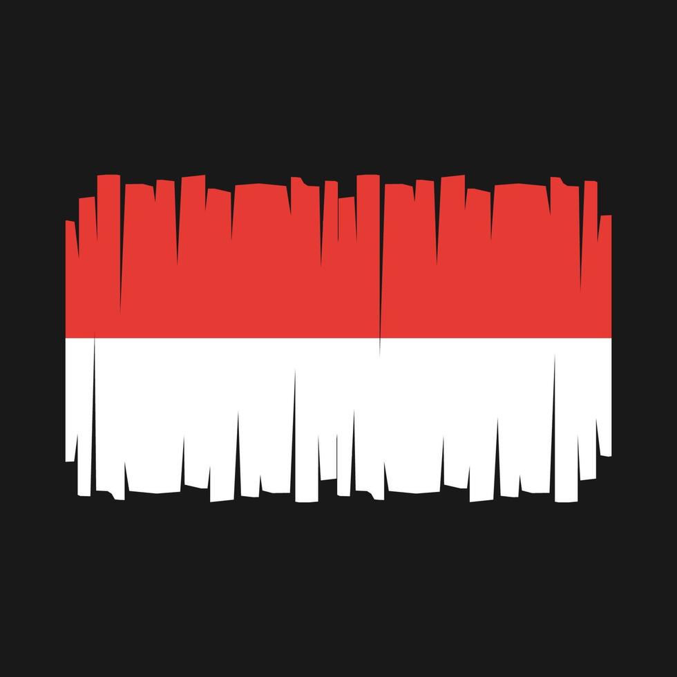 indonesien flagge vektor