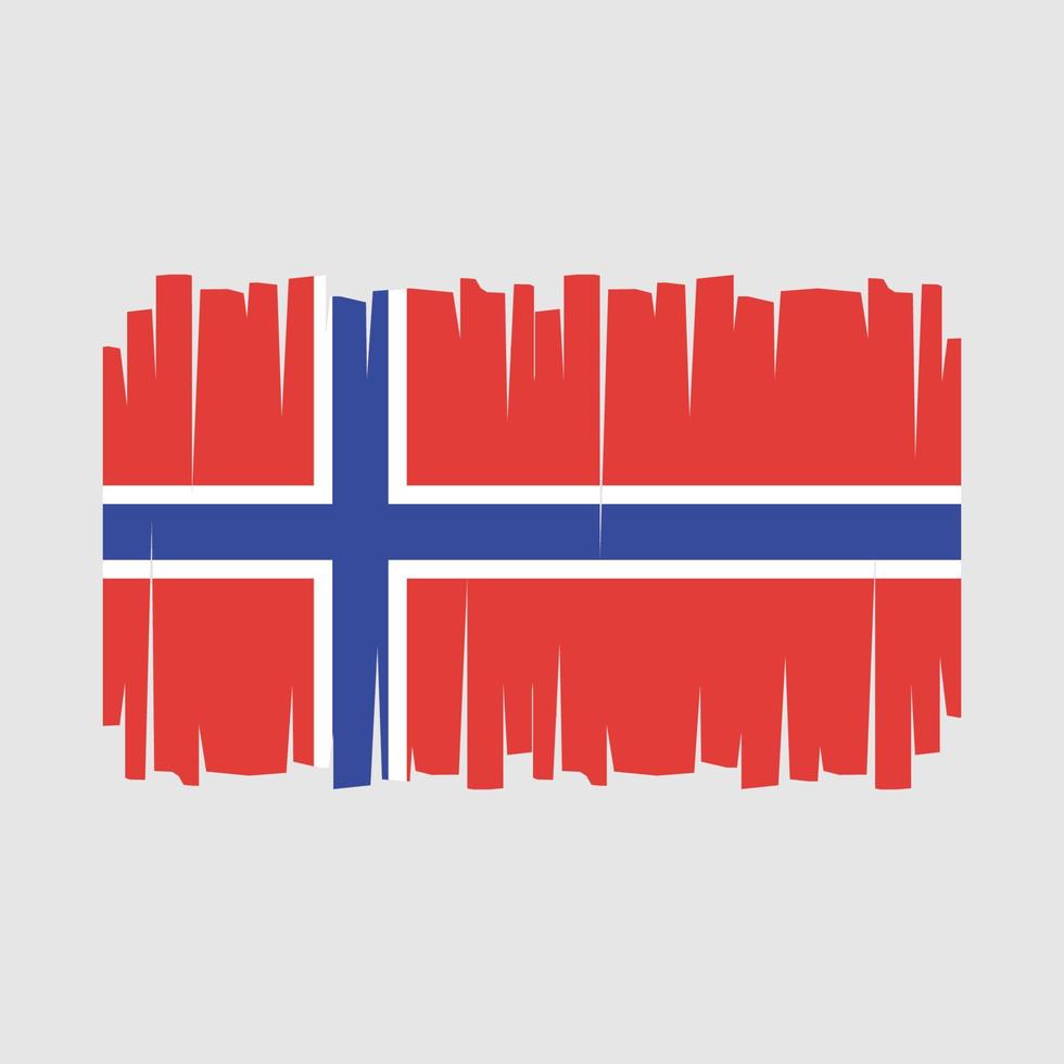 Norges flagga vektor