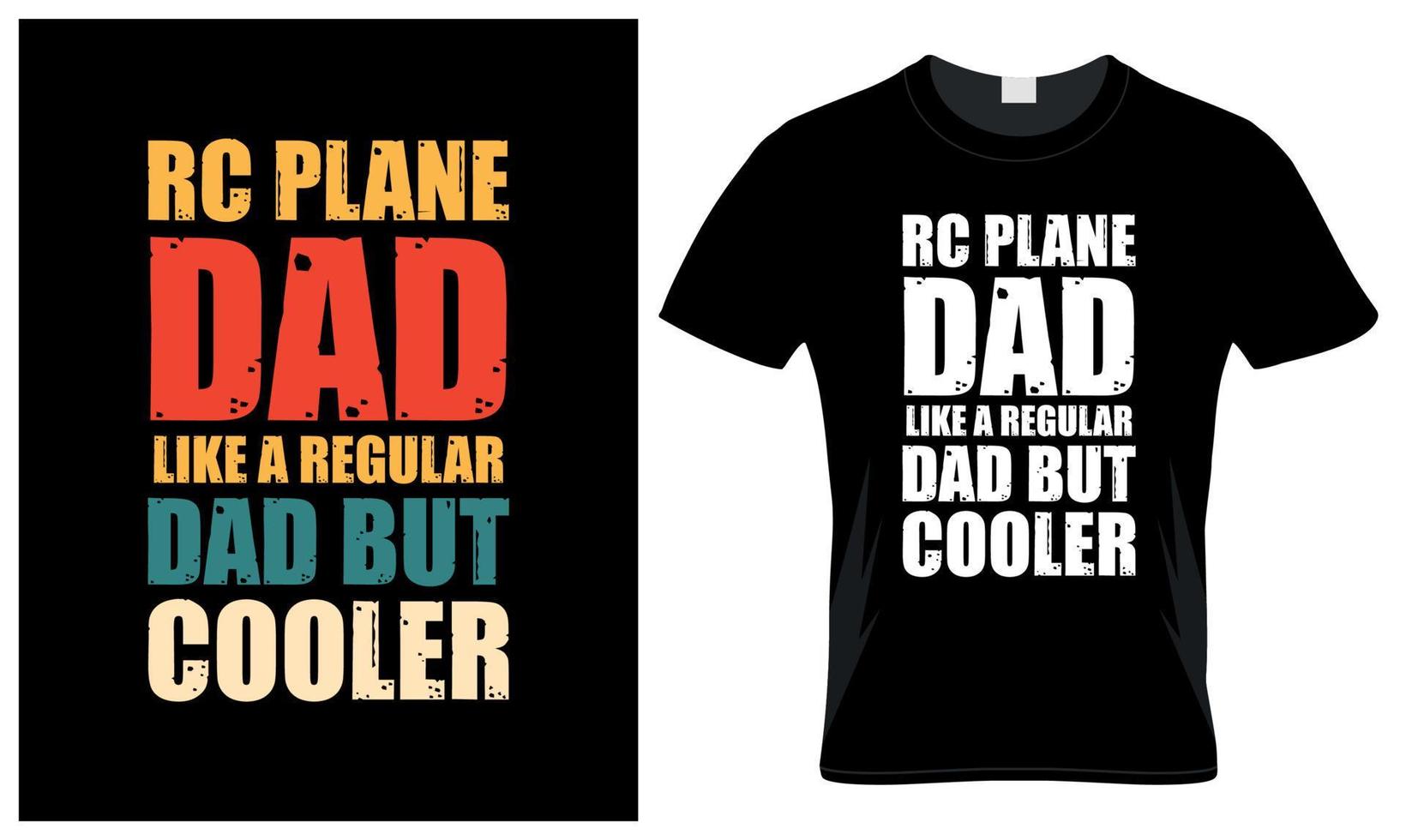 rc Flugzeug Papa Liebhaber Vaters Tag Jahrgang T-Shirt Design vektor