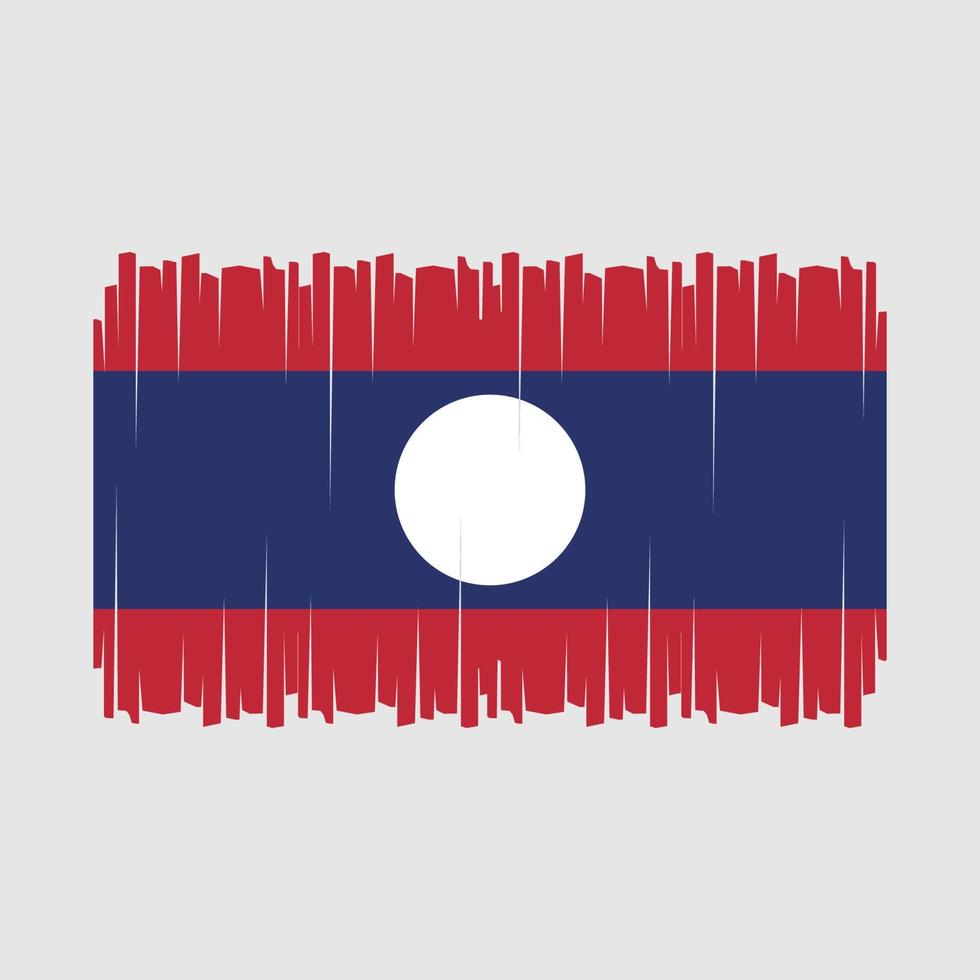 laos flagga vektor