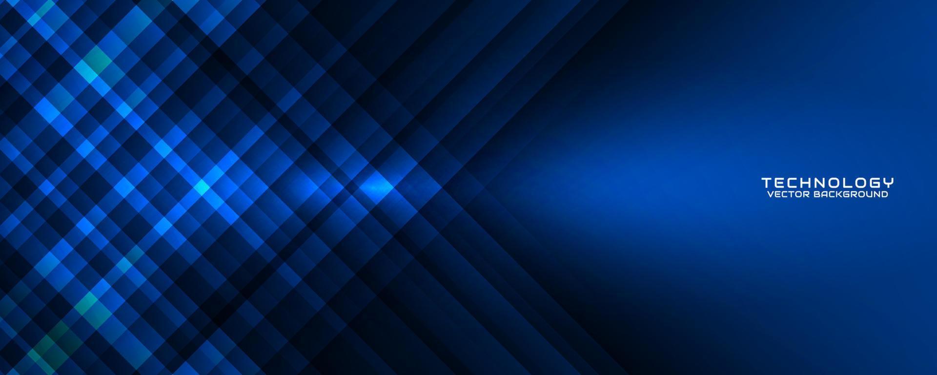3d blå techno abstrakt bakgrund överlappning lager på mörk Plats med polygonal former dekoration. grafisk design element Skära ut effekt stil begrepp för baner, flygblad, kort, eller broschyr omslag vektor