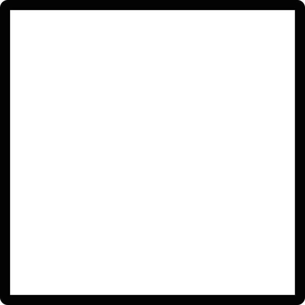 fyrkant ikon vektor illustratör isolerat på vit bakgrund