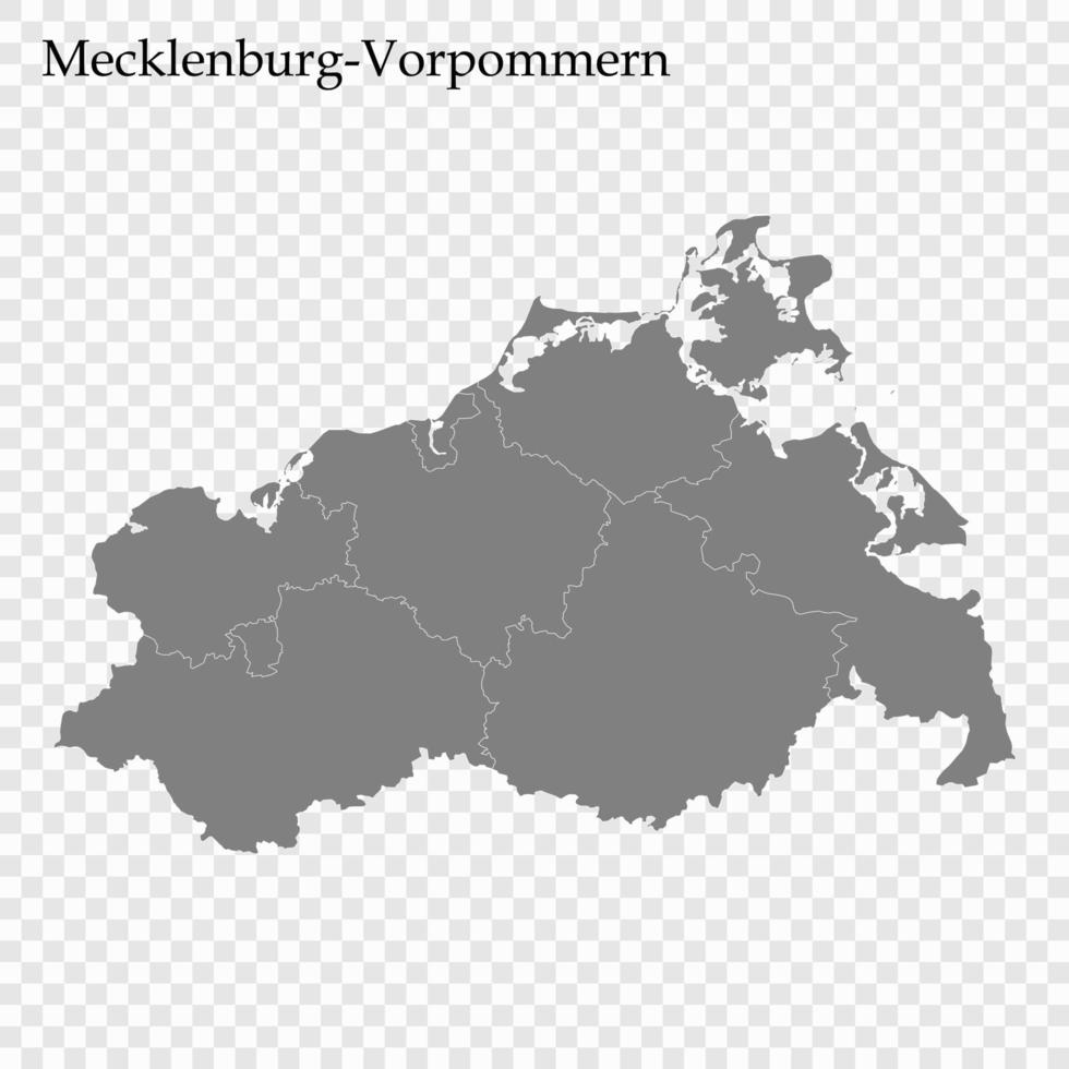 hög kvalitet Karta är en stat av Tyskland vektor