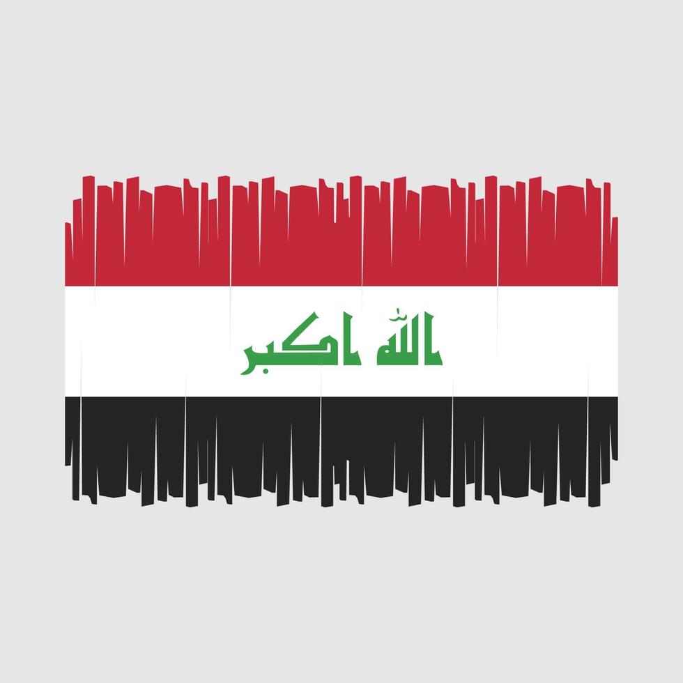 Irak flagga vektor