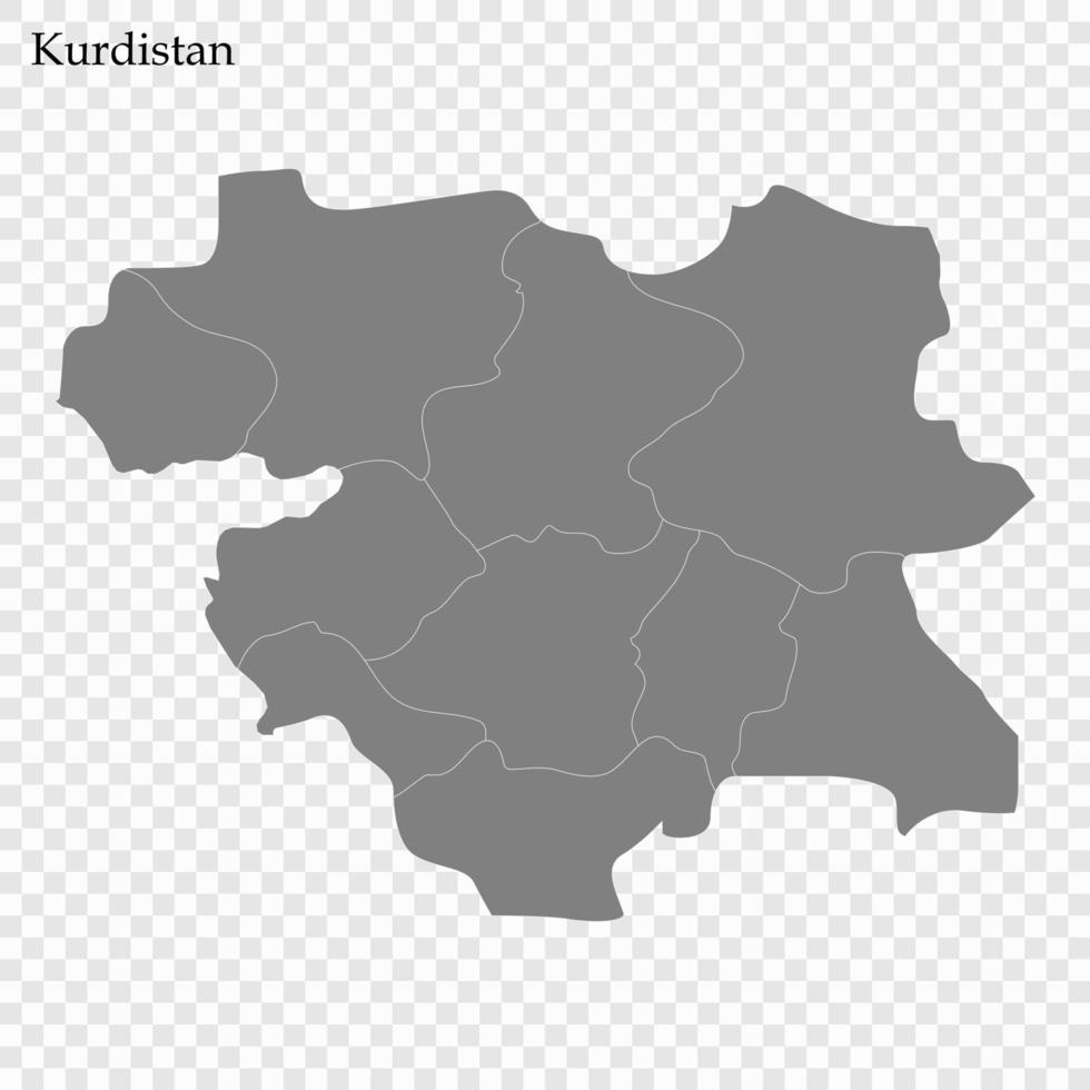 hoch Qualität Karte ist Provinz von ich rannte vektor