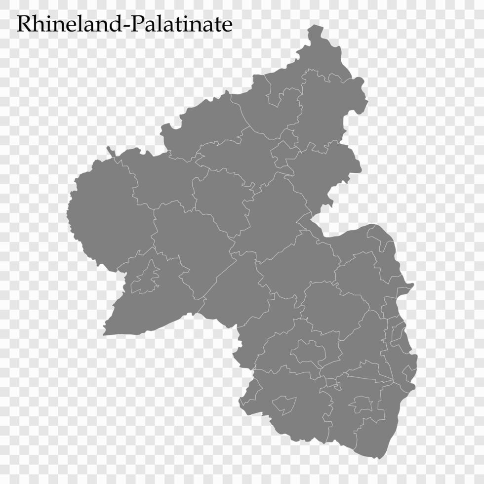 hochwertige karte ist ein bundesland deutschland vektor