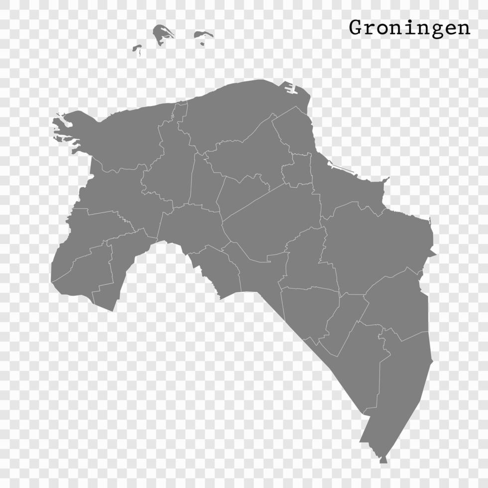 hög kvalitet Karta är en provins av nederländerna vektor