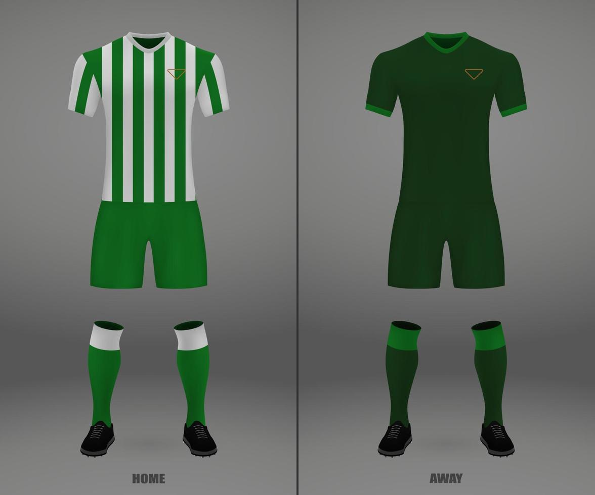 Fußball Kit 2018-19, Hemd Vorlage zum Fußball Jersey. vektor