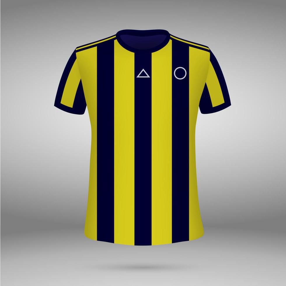 t-shirt. fotboll jersey. vektor illustration