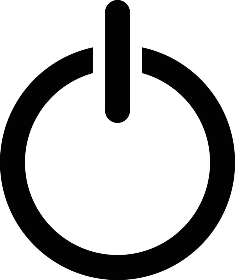 Leistung Schalter , Leistung auf aus Schalter Vektor Symbol. Start Symbol isoliert auf Weiß Hintergrund.