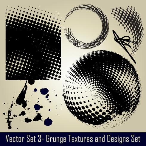 Vektor-Grunge-Set vektor