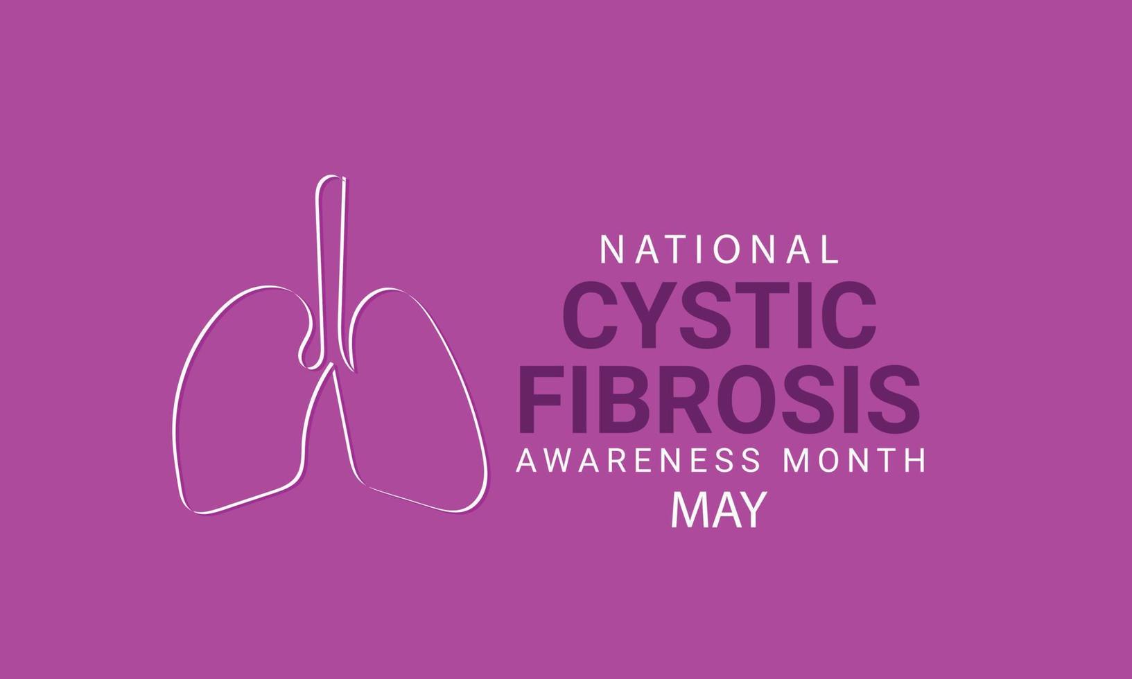 vektor nationell cystisk fibros medvetenhet månad Maj. mall bakgrund, baner, kort, affisch