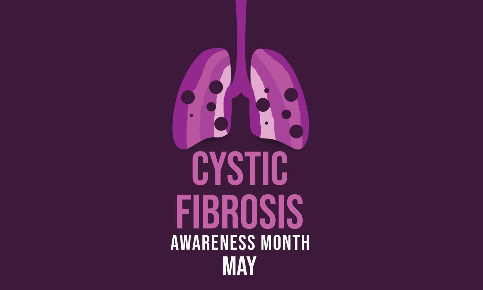 vektor nationell cystisk fibros medvetenhet månad Maj. mall bakgrund, baner, kort, affisch
