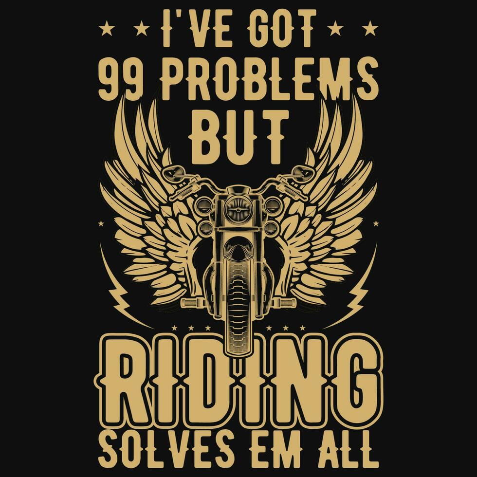 Motorrad oder Motorrad Reiten Grafik T-Shirt Design vektor