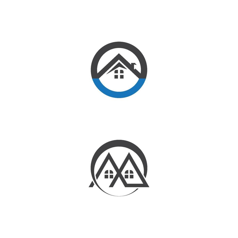 fastighet och konstruktion logotyp mall vektor symbol