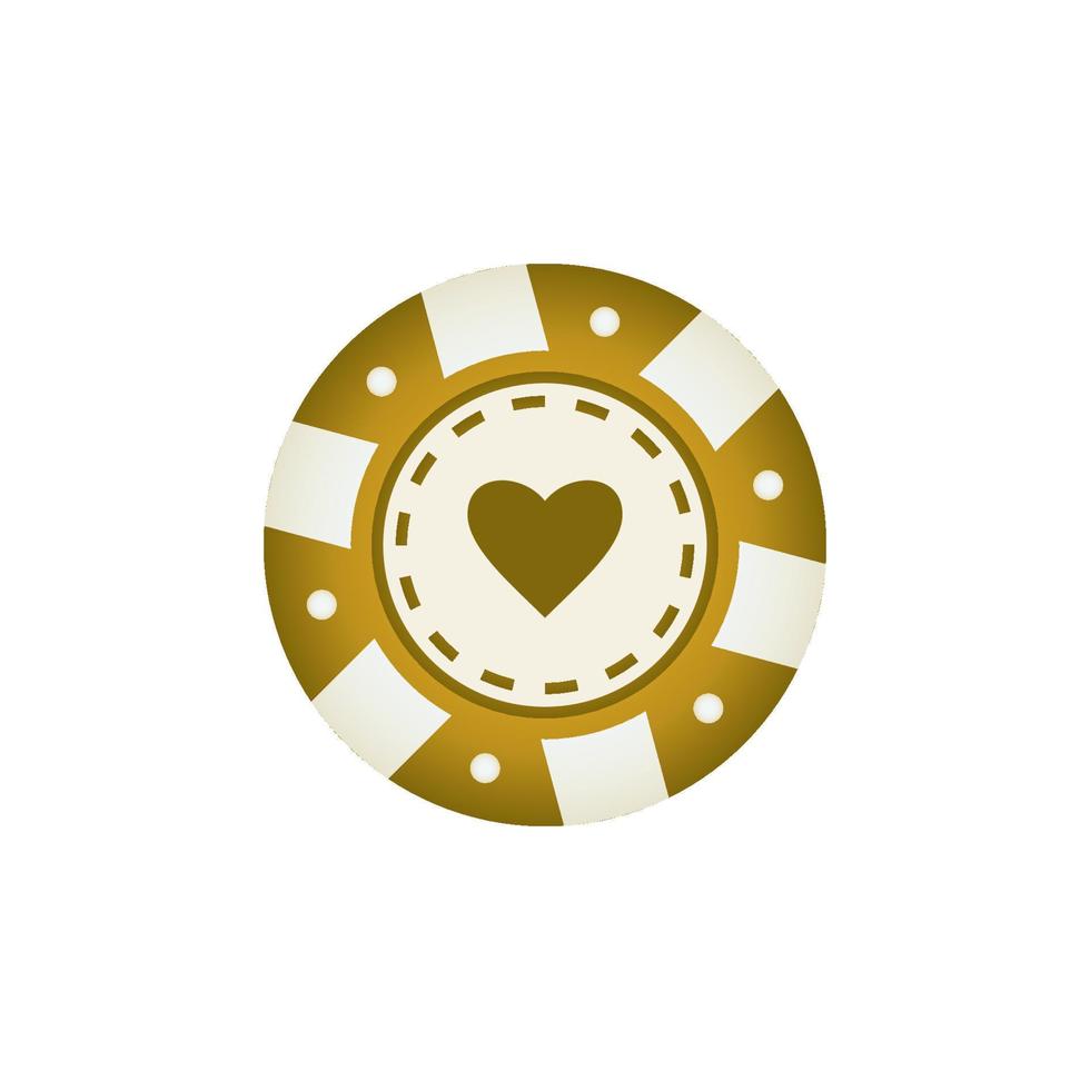 Poker Chips glänzend Symbol Vektor Design Vorlagen