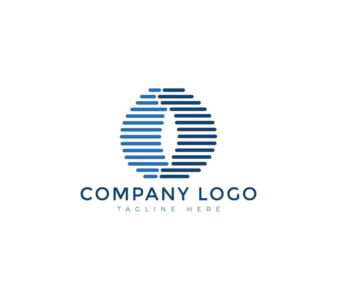 de platt linje konst, abstrakt första brev o logotyp lutning ikon är perfekt för en företags- företag och företag. vektor