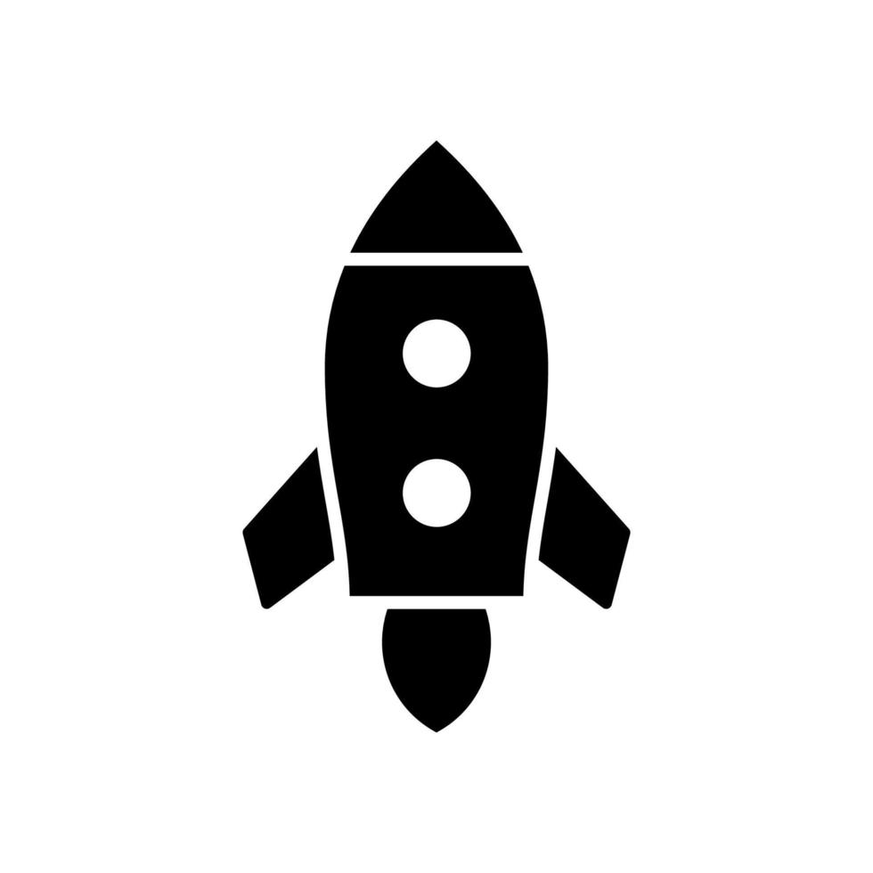Rakete Symbol Vektor Design Vorlagen