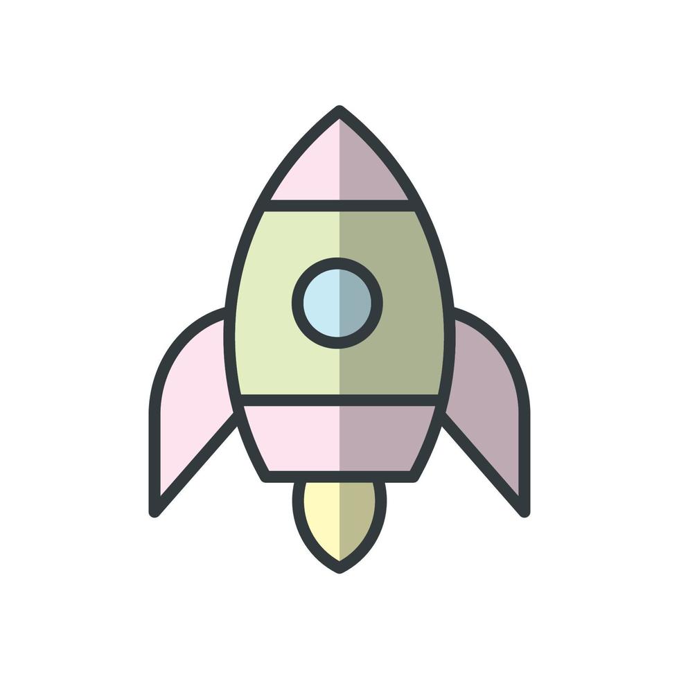 Rakete Symbol Vektor Design Vorlagen