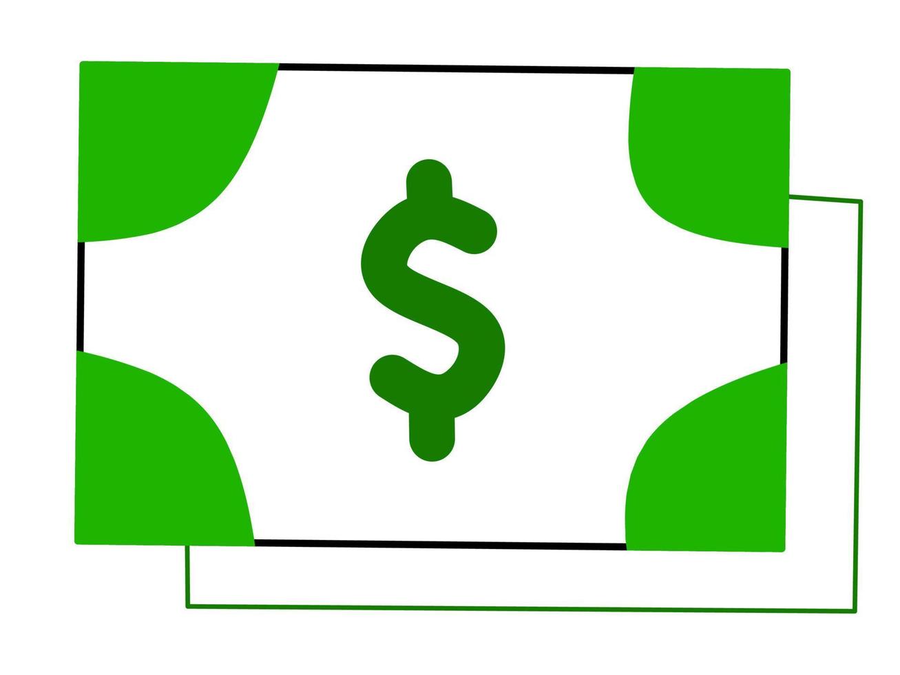 Geld eben Symbol isoliert auf Weiß Hintergrund Element. Geld eben Symbol Vektor Illustration.