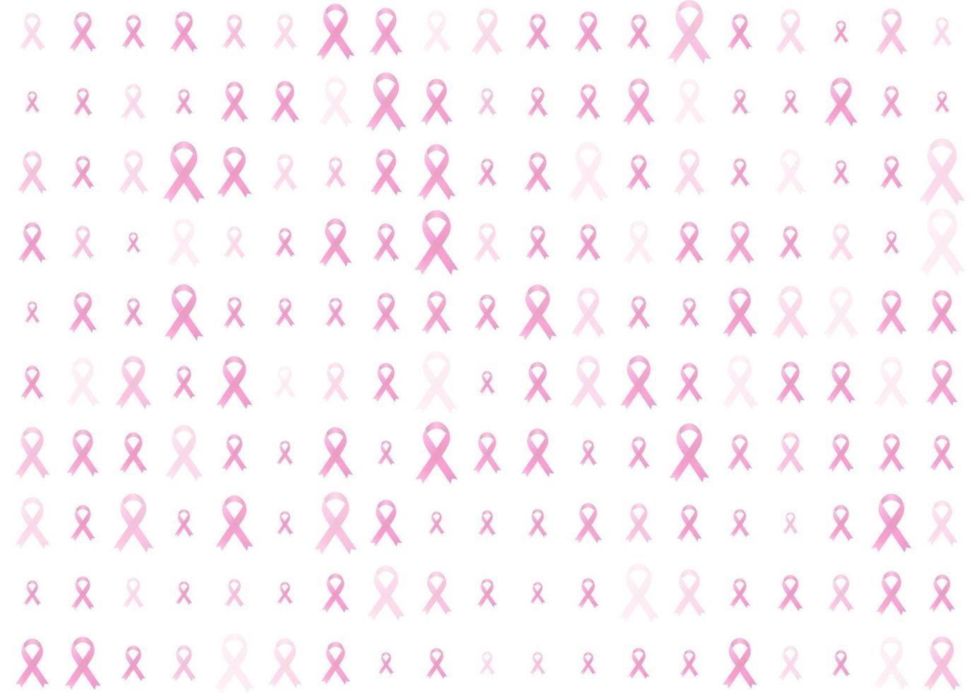 Brust Krebs Bewusstsein Monat. Rosa Band Bänder Muster Hintergrund vektor