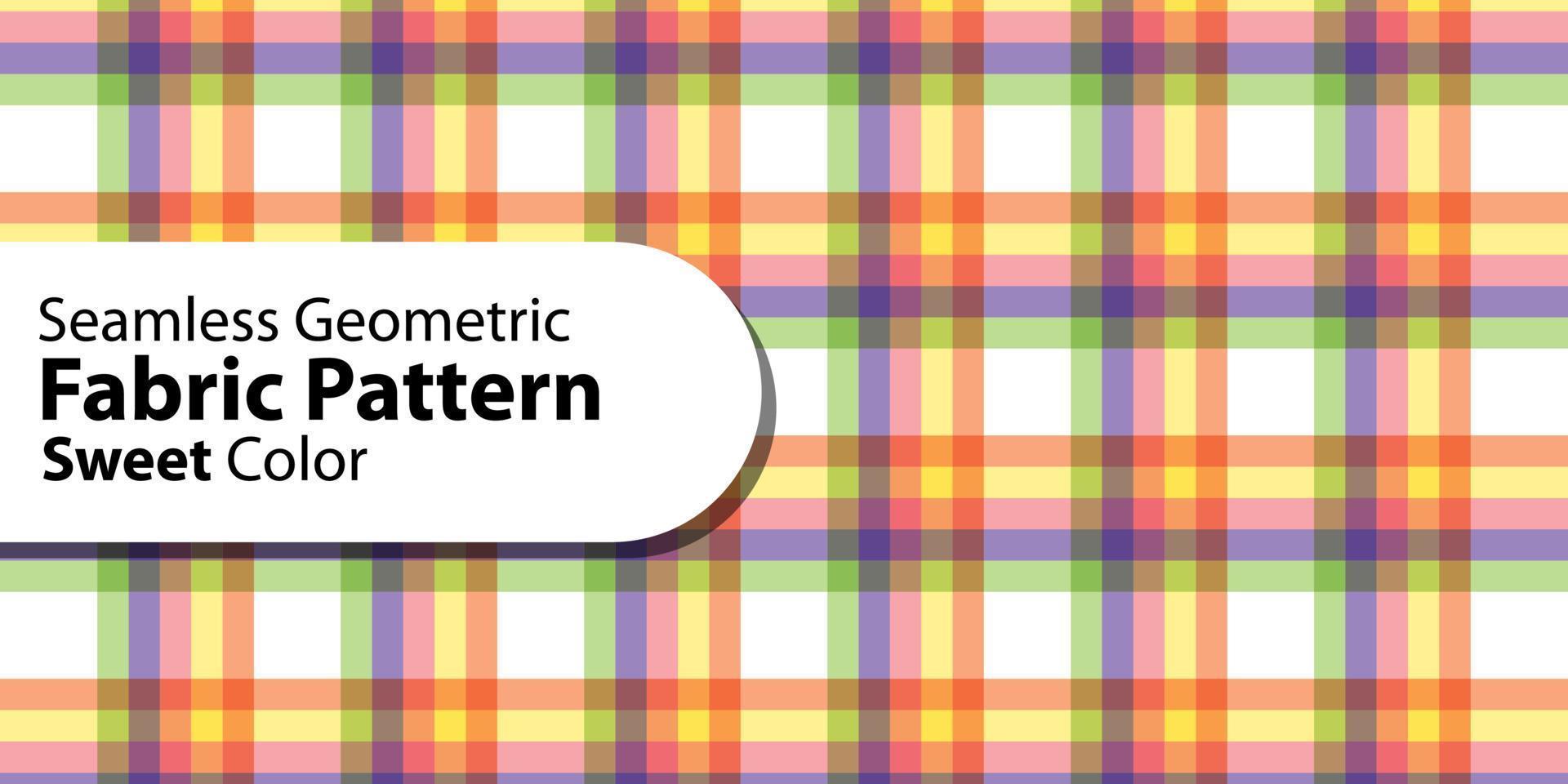 sömlös geometrisk tyg mönstersöt Färg vektor