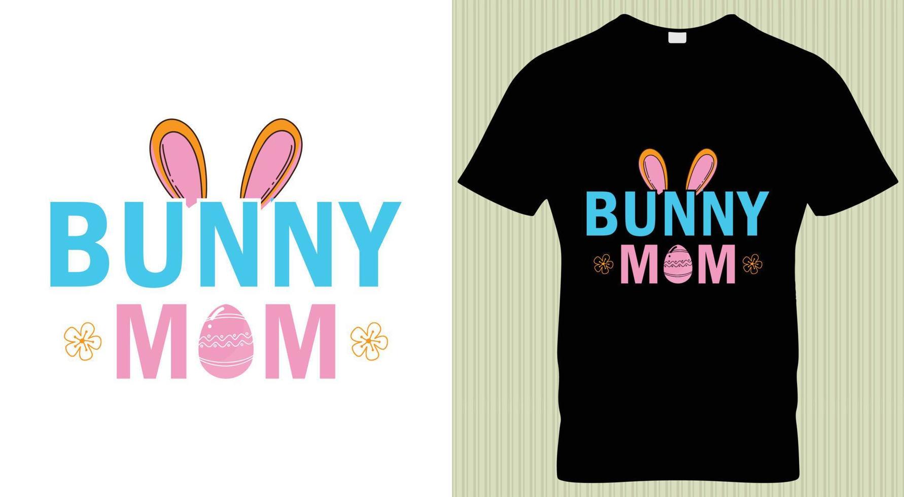 glücklich Ostern Hase Hase Mama Lehrer 2023 T-Shirt Design. vektor