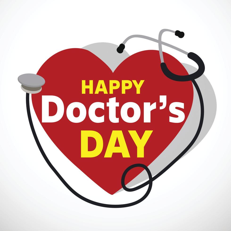 Vektor Illustration von ein Hintergrund zum Welt International glücklich Arzt Tag.