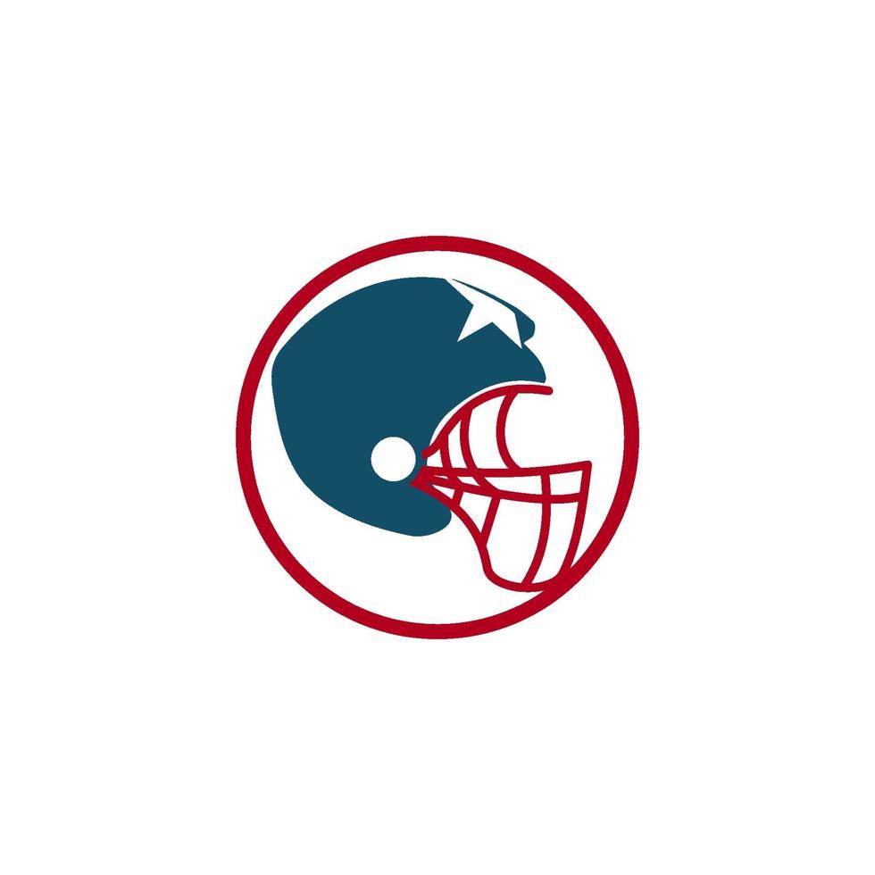 amerikansk fotboll sport logotyp mall design emblem vektor