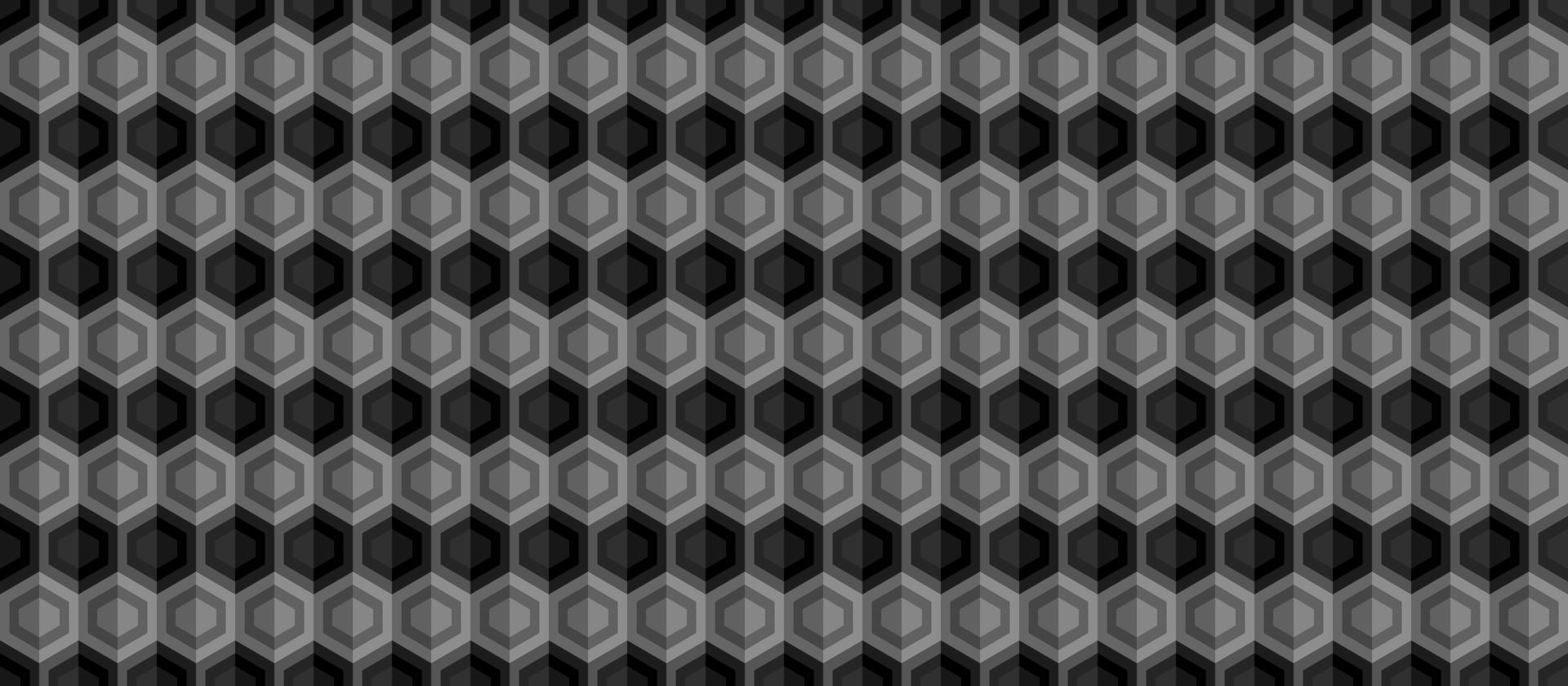 abstrakt Hexagon Struktur dunkel geometrisch Hintergrund vektor