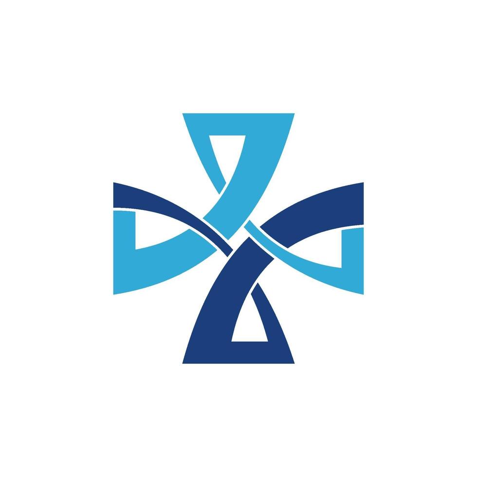 kors hälsovård medicinsk ikon symbol emblem vektor