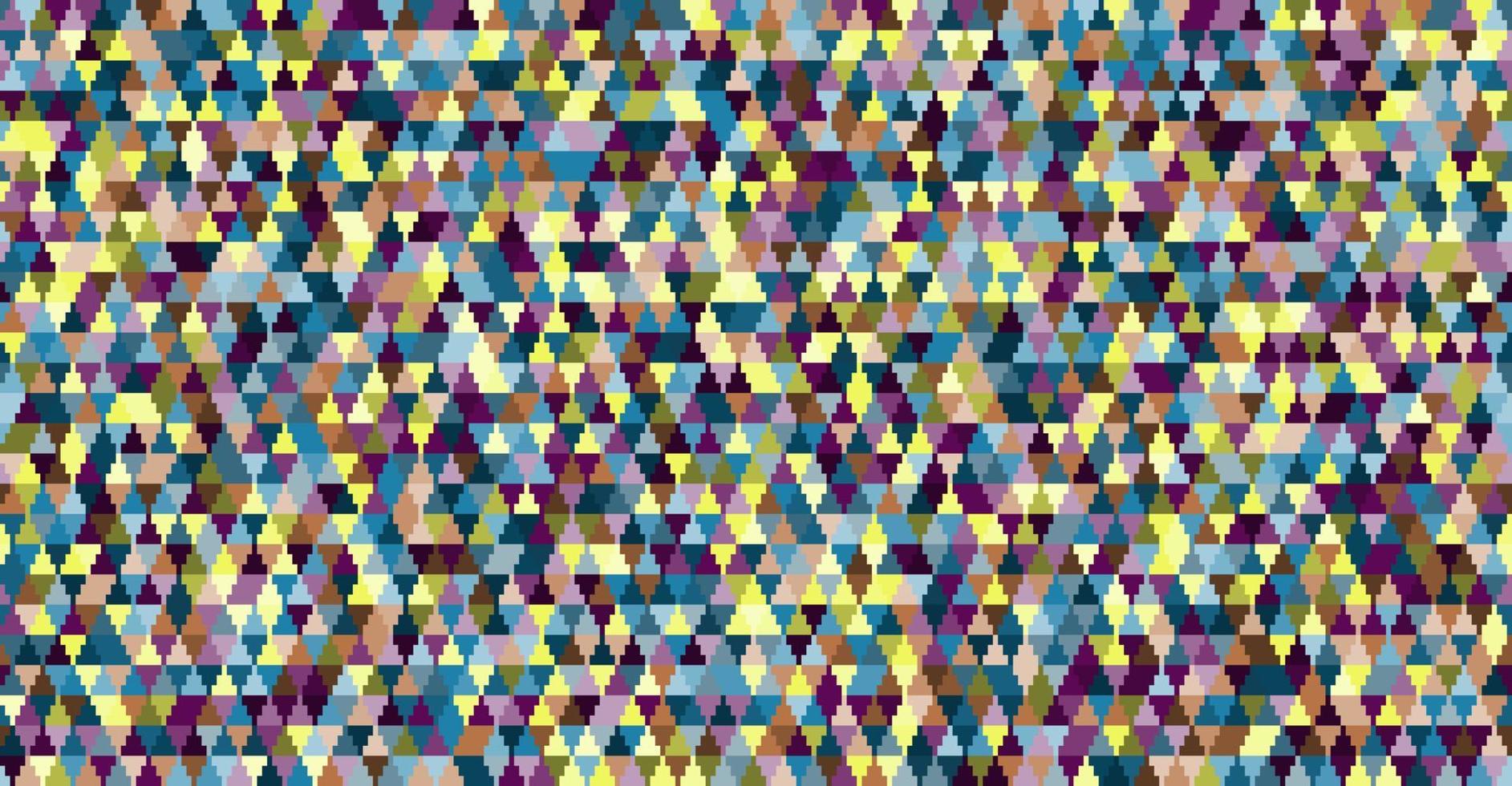 abstrakt bunt nahtlos geometrisch Gitter Hintergrund mit farbig Dreieck Formen vektor