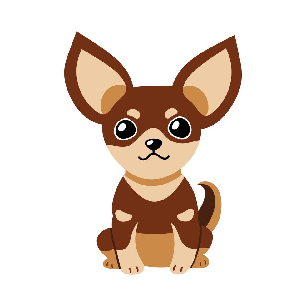 Vektor Karikatur Charakter Chihuahua Hund