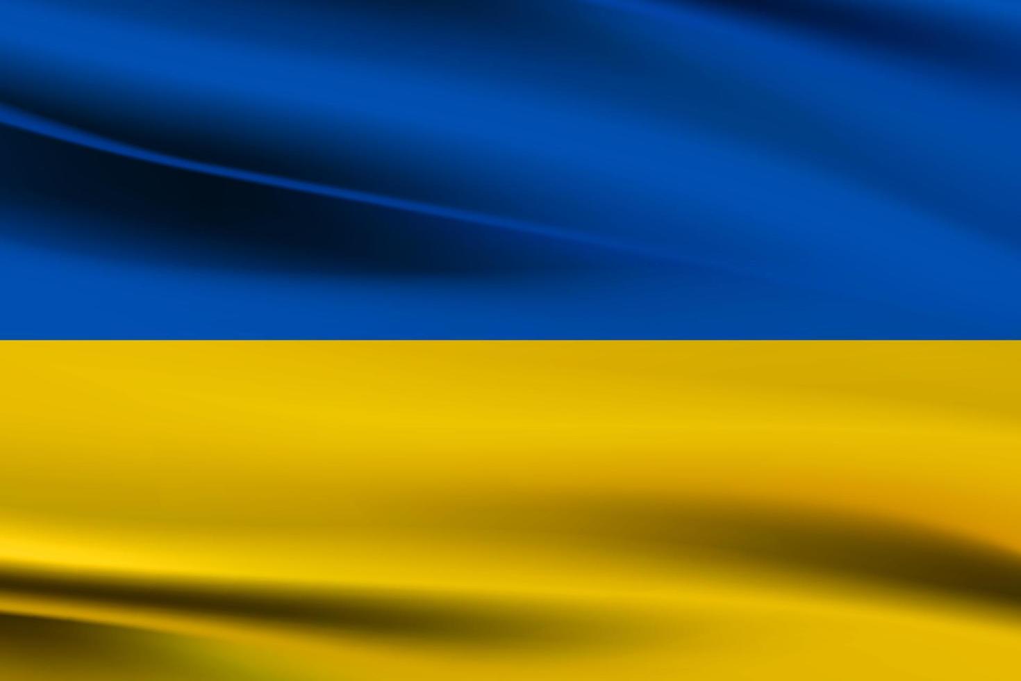 Ukraine winken Flagge Vektor editierbar, Ukraine winken Flagge zum Unabhängigkeit Tag, Flagge von Ukraine. Vektor Illustration. das Farbe von das Original.