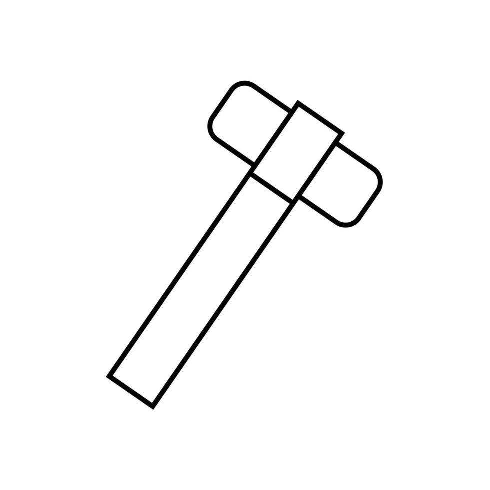 Hammer eben Symbol. 1 kann Arbeiter s Tag. vektor
