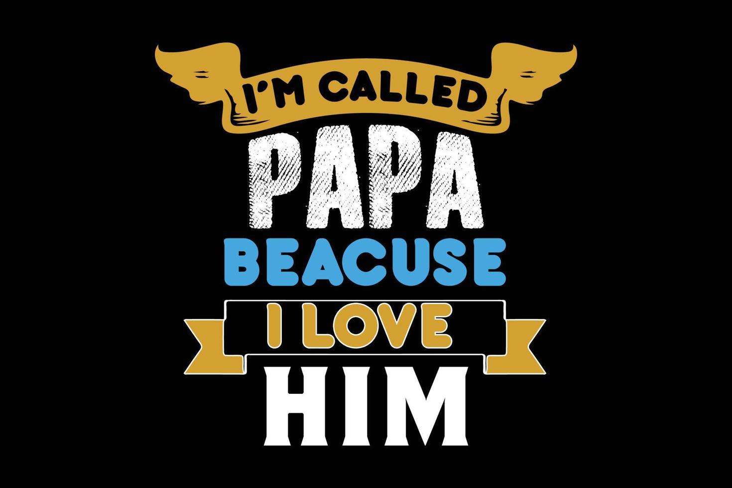 ich m namens Papa Väter Tag Design vektor