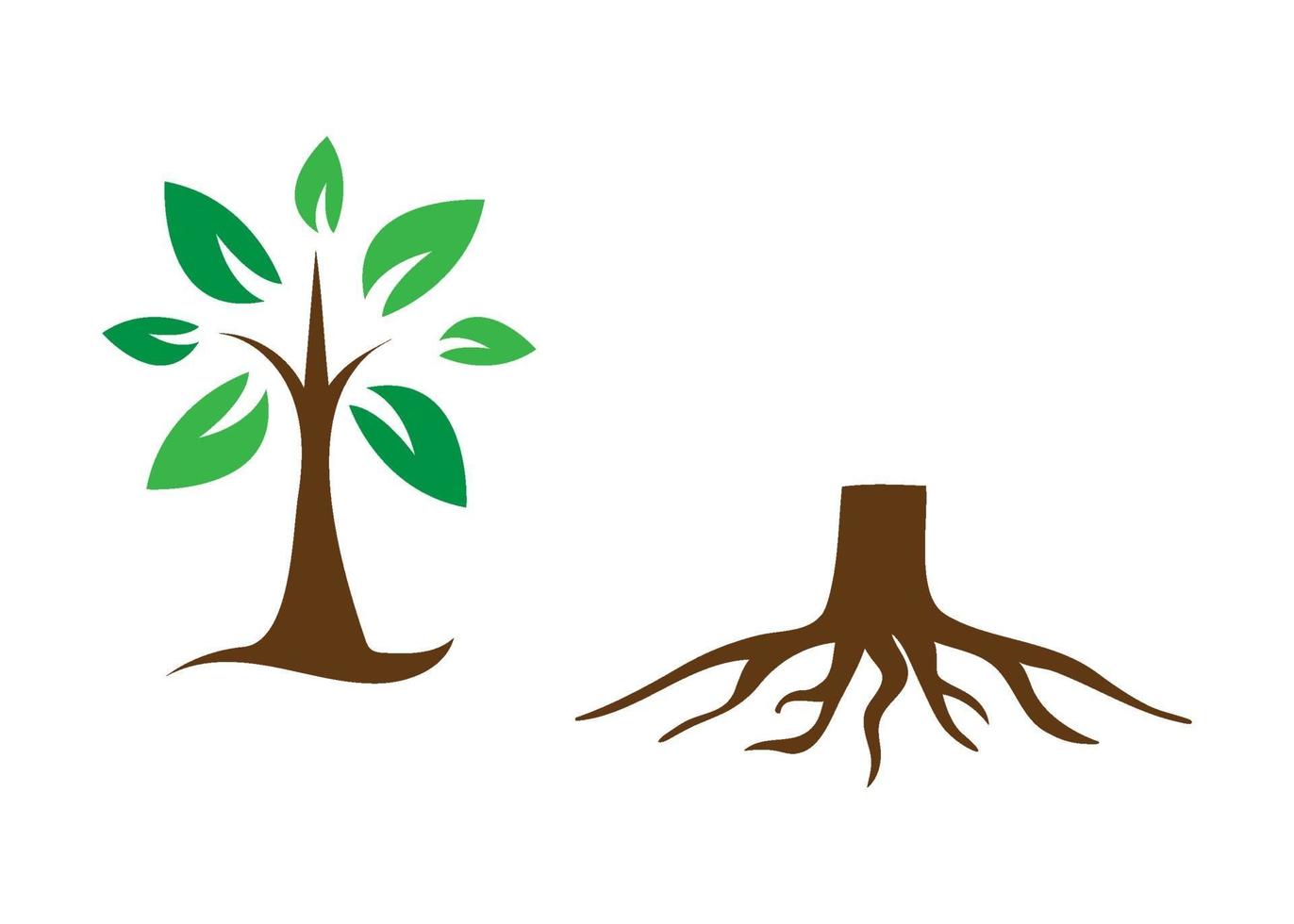 träd ikon illustration vektor uppsättning