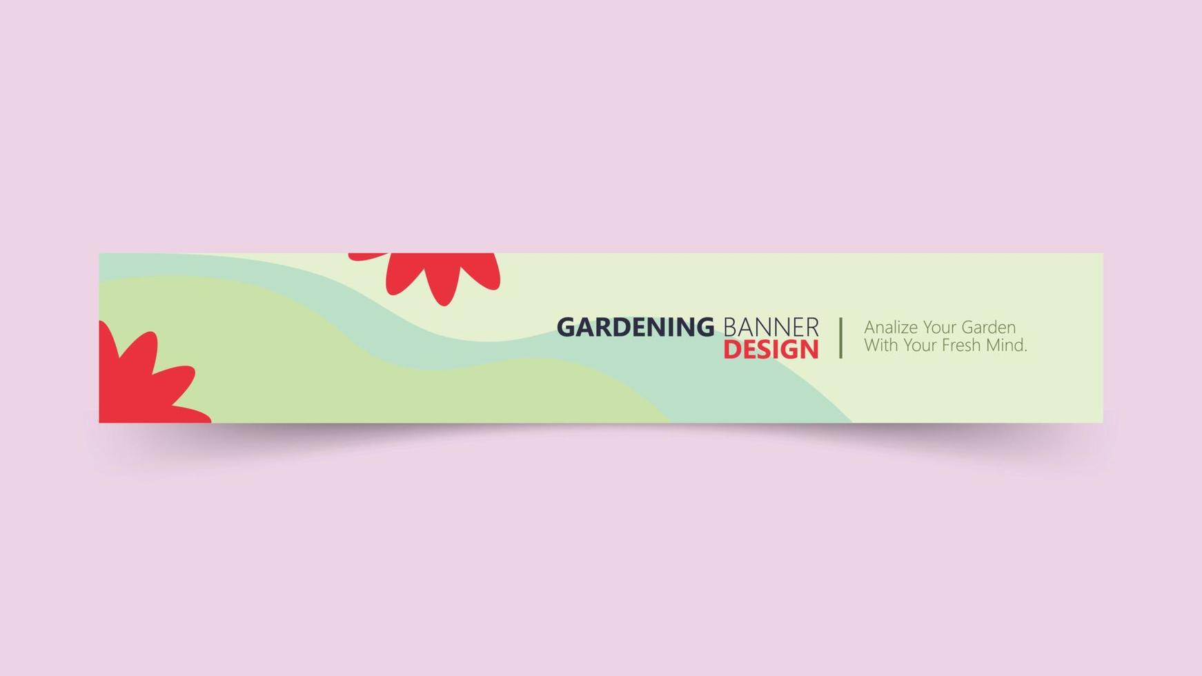 Banner zum Gartenarbeit und Hobbys vektor