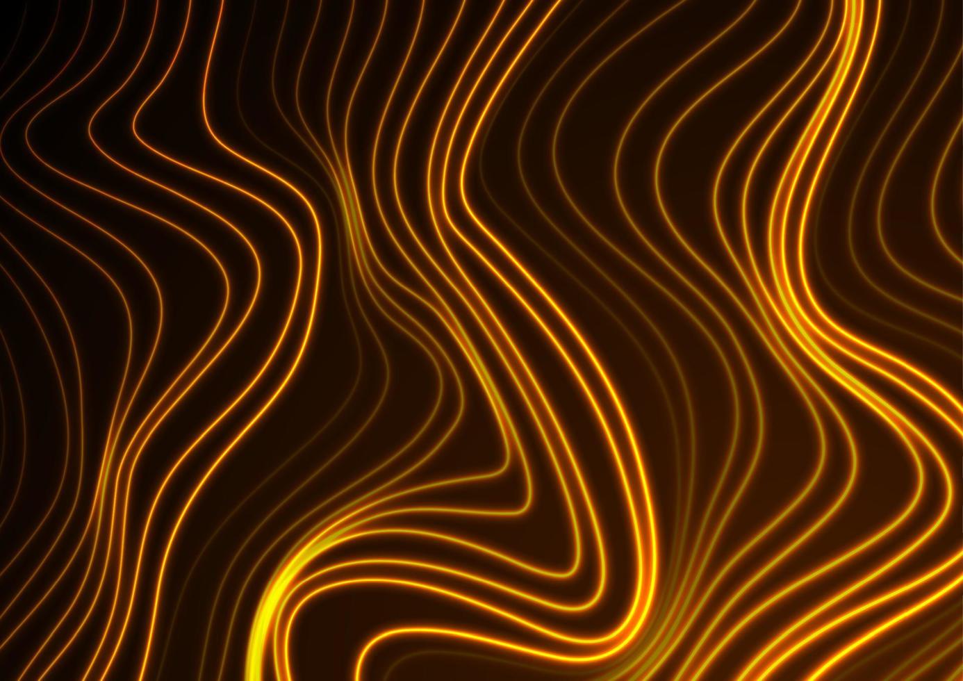 abstrakt futuristisch feurig Orange Neon- wellig Hintergrund vektor