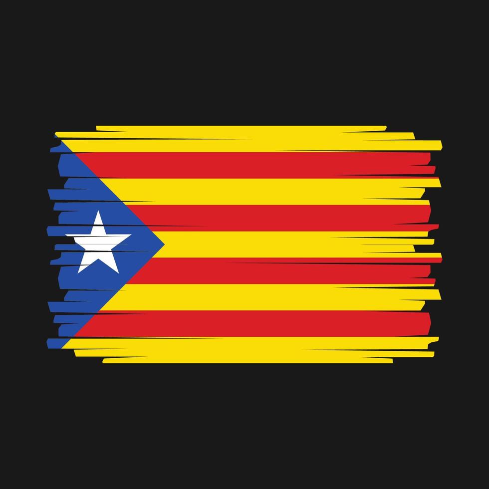 Kataloniens flagga vektor
