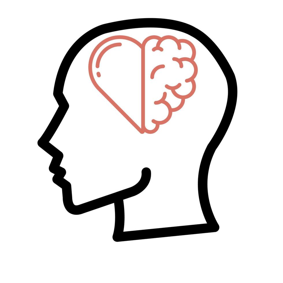 mental Gesundheit Logo Vektor Design Illustration, Marke Identität Emblem