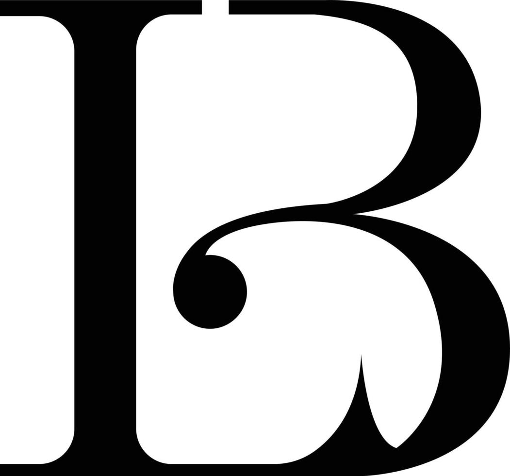 lb brev lyx logotyp vektor