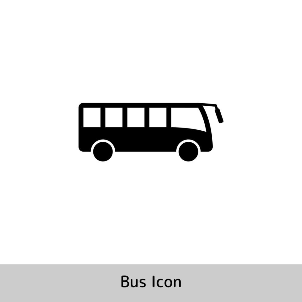 buss ikon. enkel silhuett illustration vektor