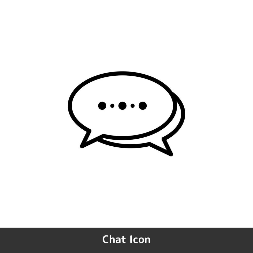 chatt bubbla vektor för konversation ikon