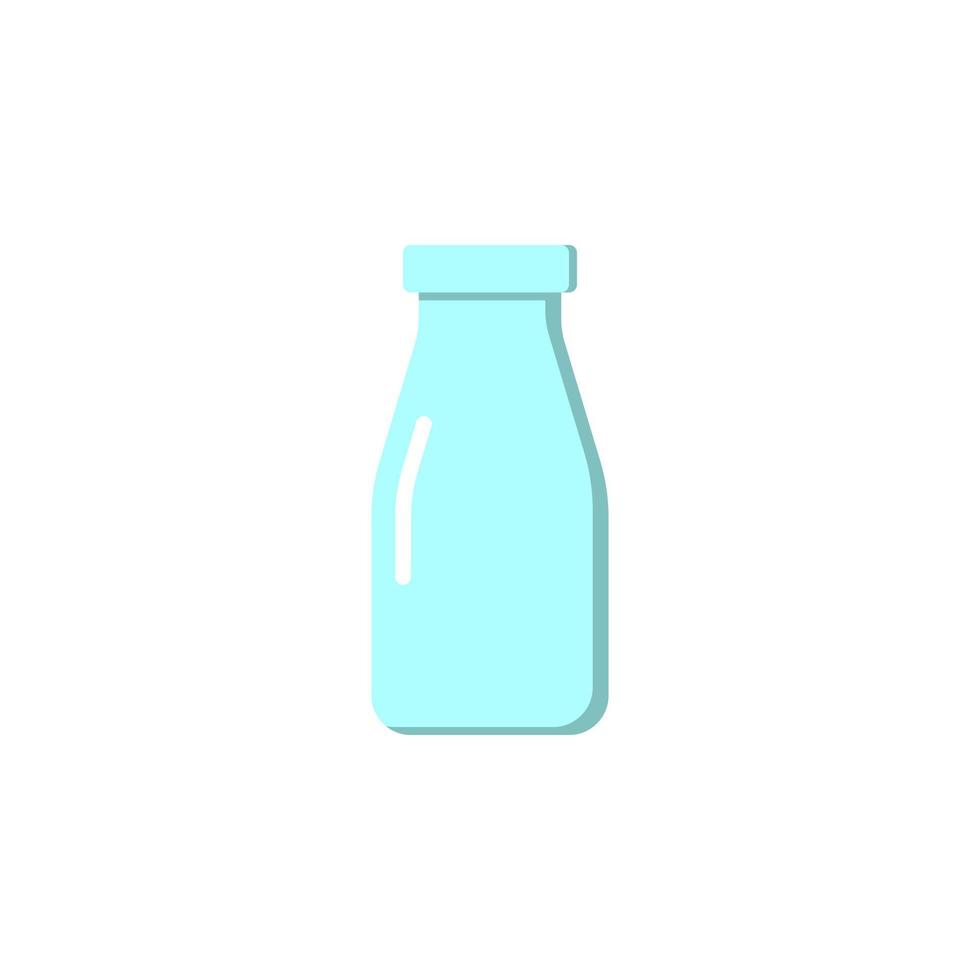 glas mjölk bootle ikon isolerat på vit bakgrund vektor