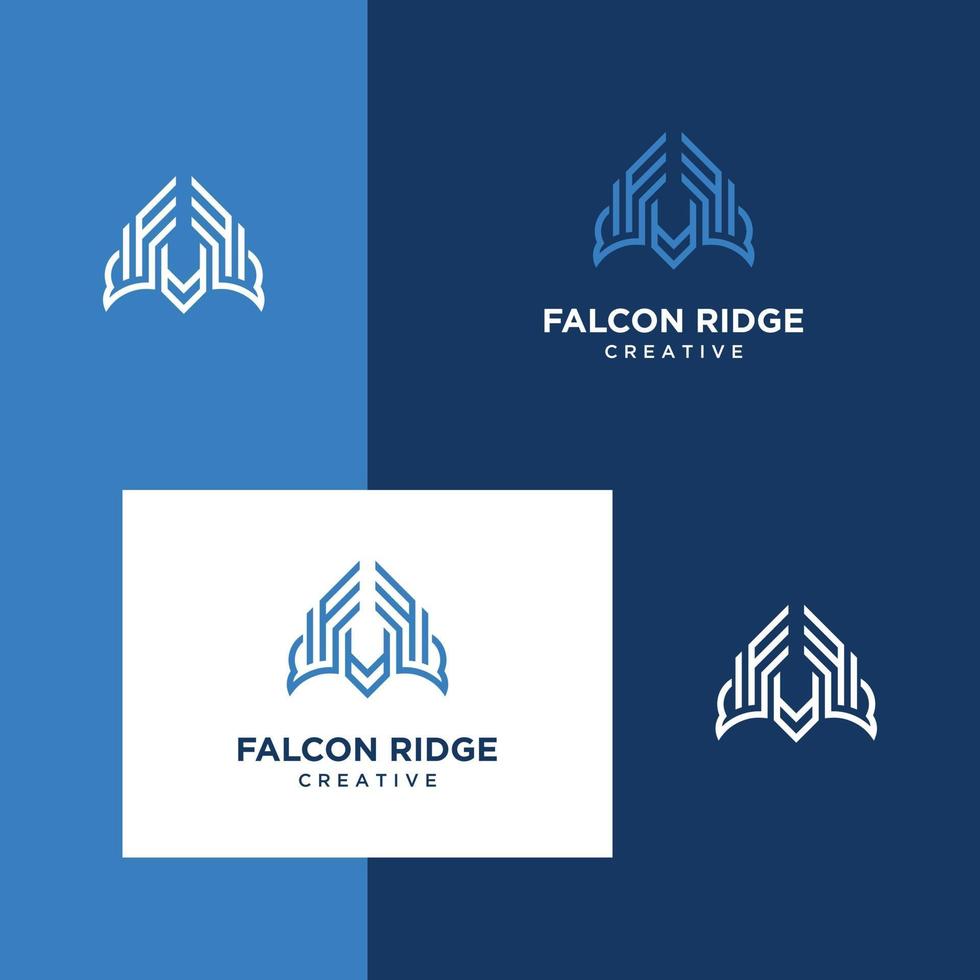 logo design eagle hawk falcon vektor