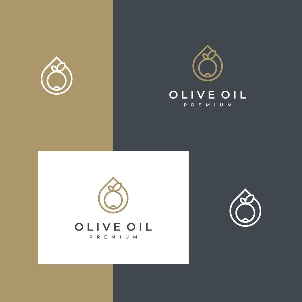 logo design olivolja vektor