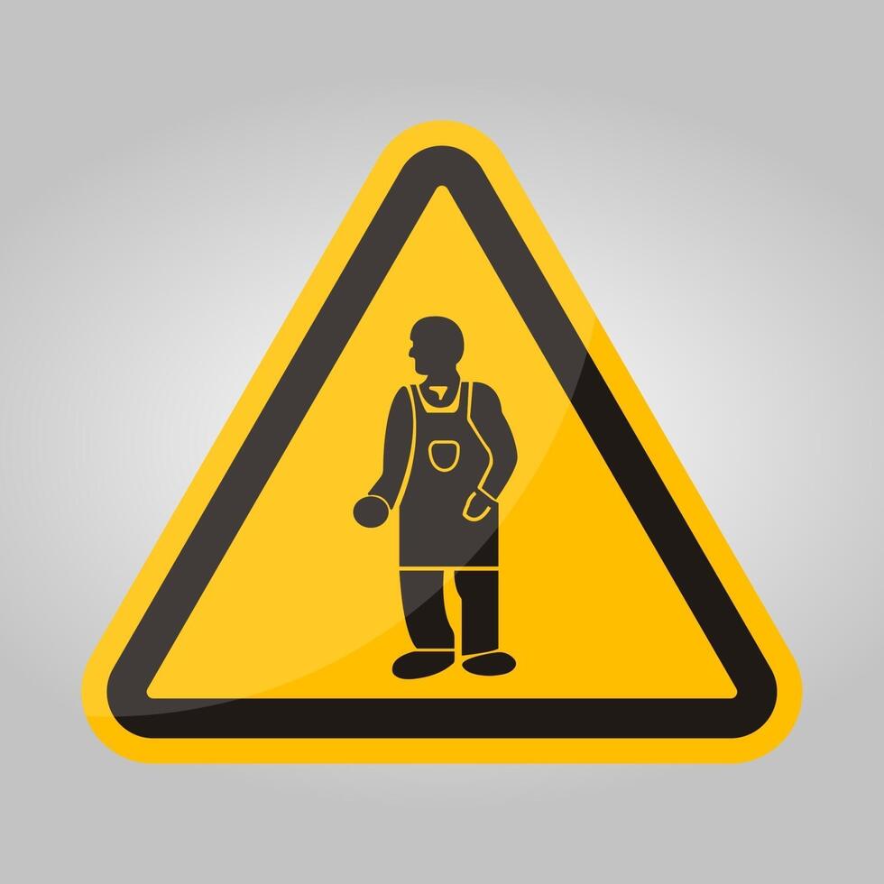 ppe icon.wear Schutzkleidung Symbol isolieren auf weißem Hintergrund, Vektor-Illustration eps.10 vektor